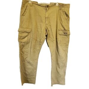 Wrangler Utility Pants Mens Size 42x30 Relaxed Fit Tan